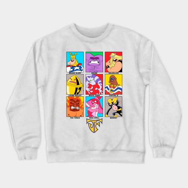 The Justice Friends Crewneck Sweatshirt by FlamingFox